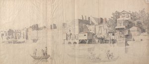 Gebouwen aan de Theems door Samuel Scott